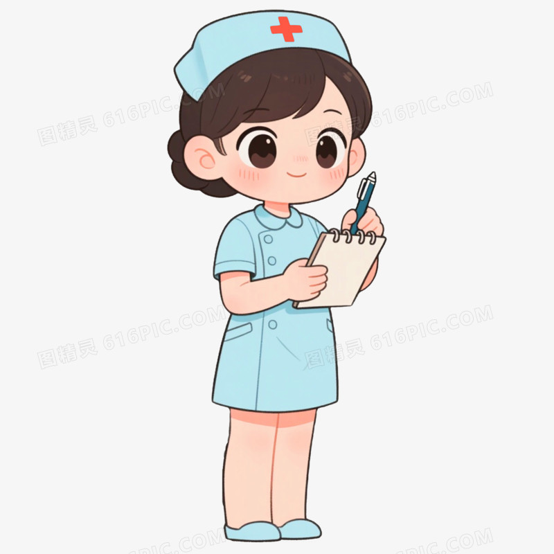 门诊护士职业形象免抠元素