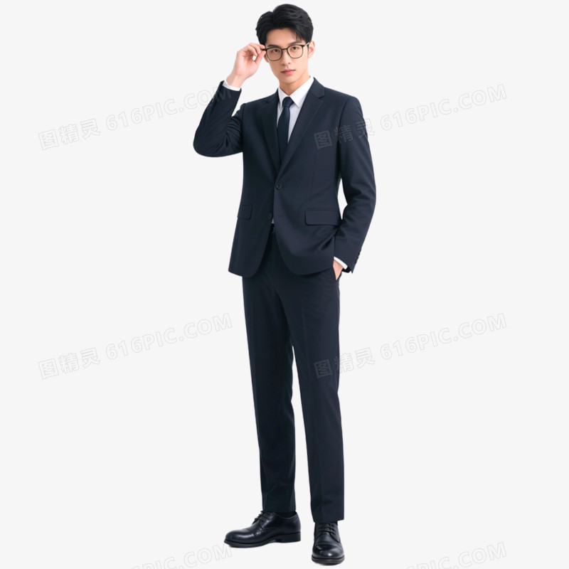 摄影实拍办公职员形象免抠元素