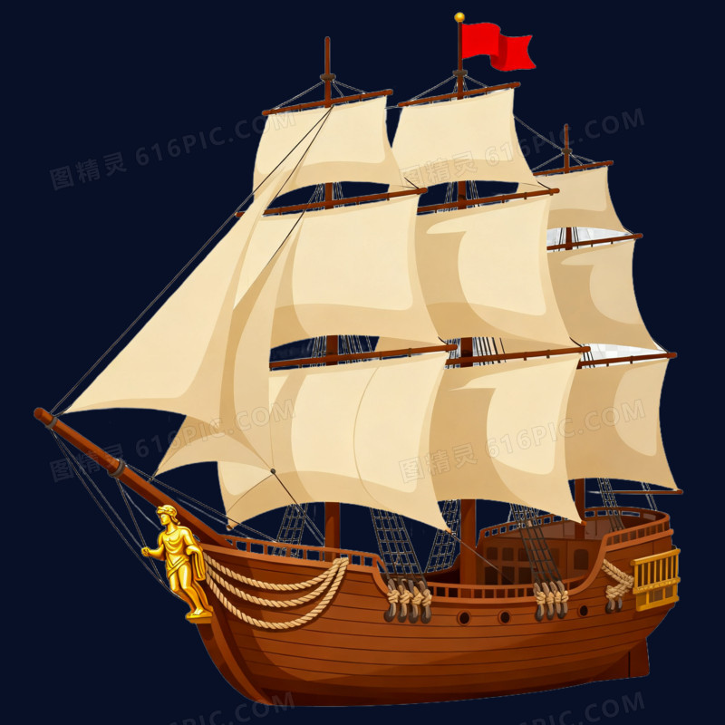 卡通插画风交通出行工具免抠元素