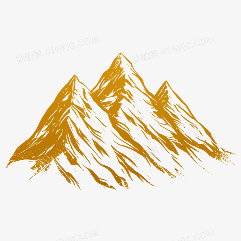 卡通手绘山脉山免抠元素