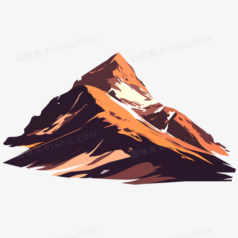 卡通手绘山脉山免抠元素