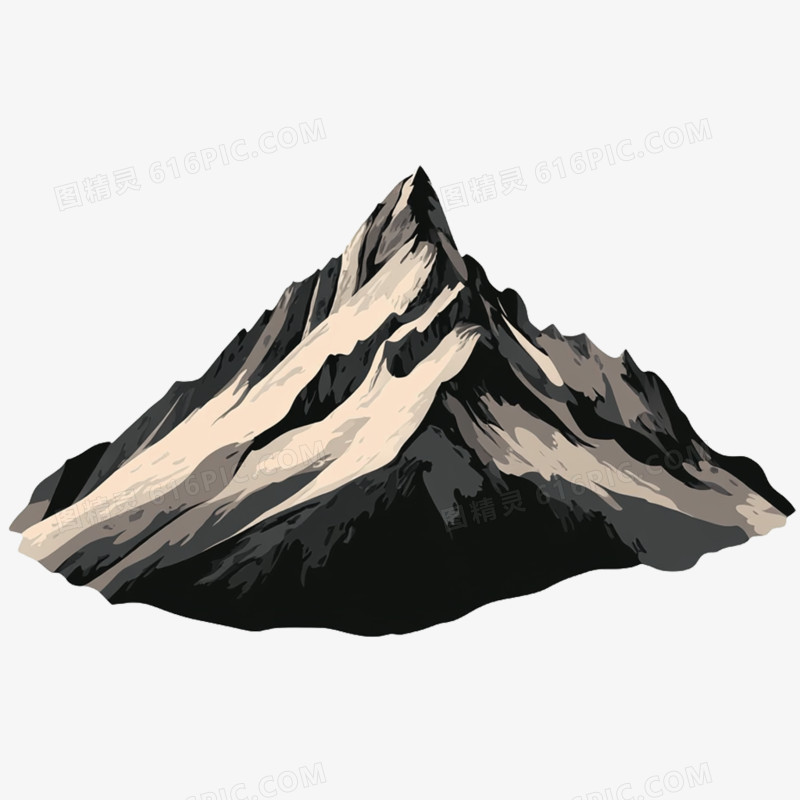 卡通手绘山脉山免抠元素