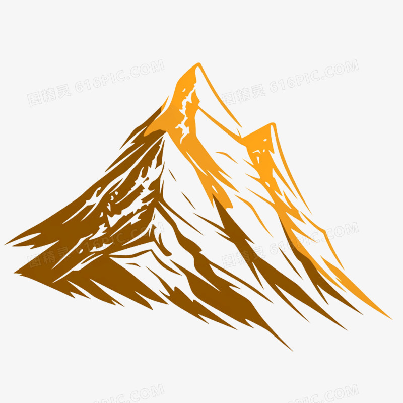 卡通手绘山脉山免抠元素