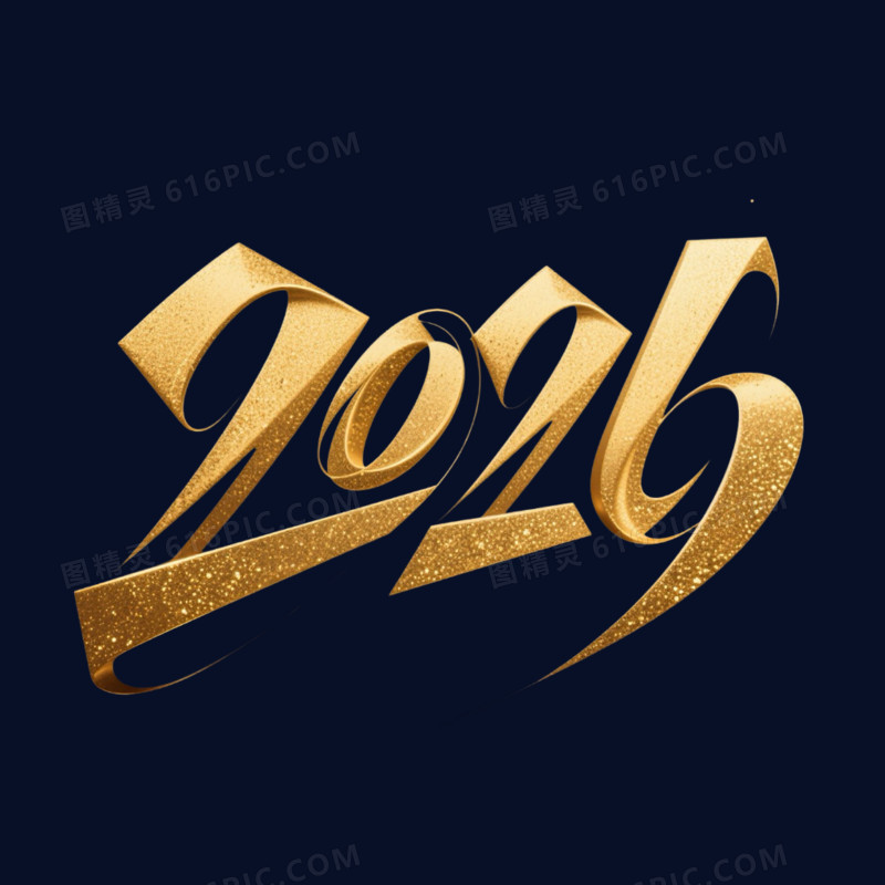 简约大气2026艺术字元素