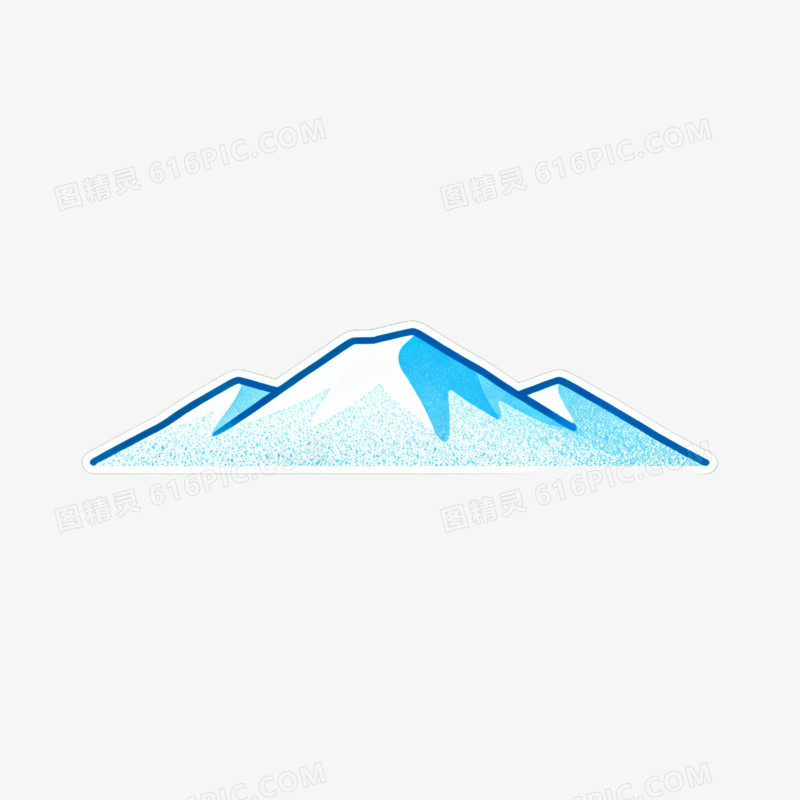 卡通手绘风格山脉免抠元素