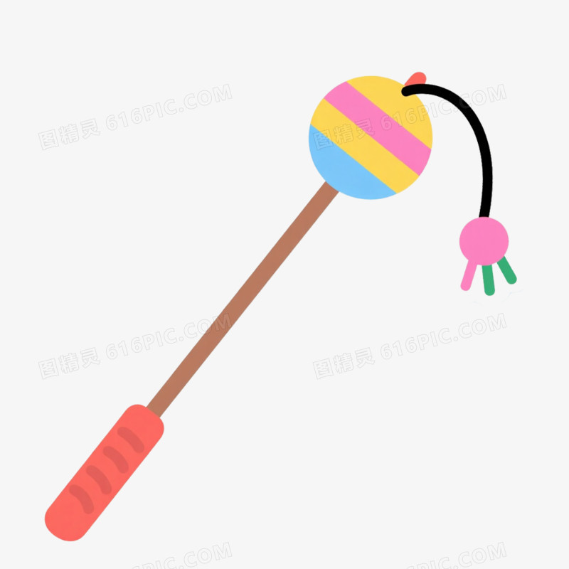 宠物用品逗猫棒免抠元素