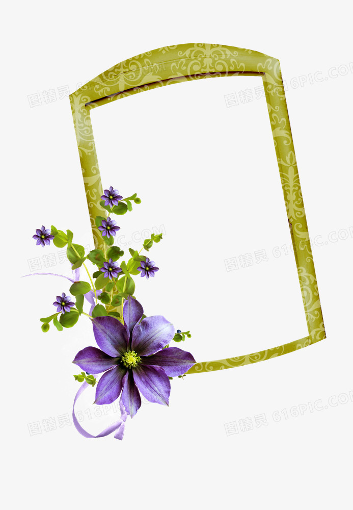 绿植花卉边框创意花卉边框图片