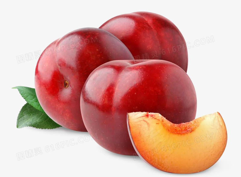 新鲜桃子水果素材