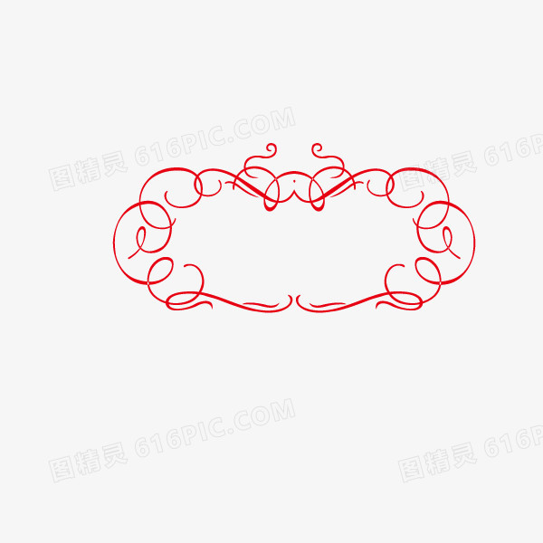花纹边框 红色 装饰 中国风
