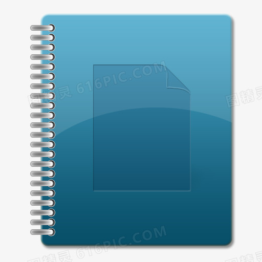 文档文件笔记本图标蓝色版