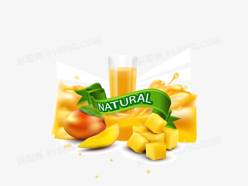 果汁 矢量图 背景装饰 水果 柠檬芒果