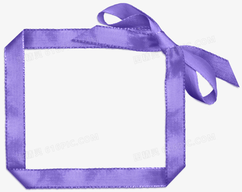 相框矢量图卡通图片 紫色蝴蝶结边框
