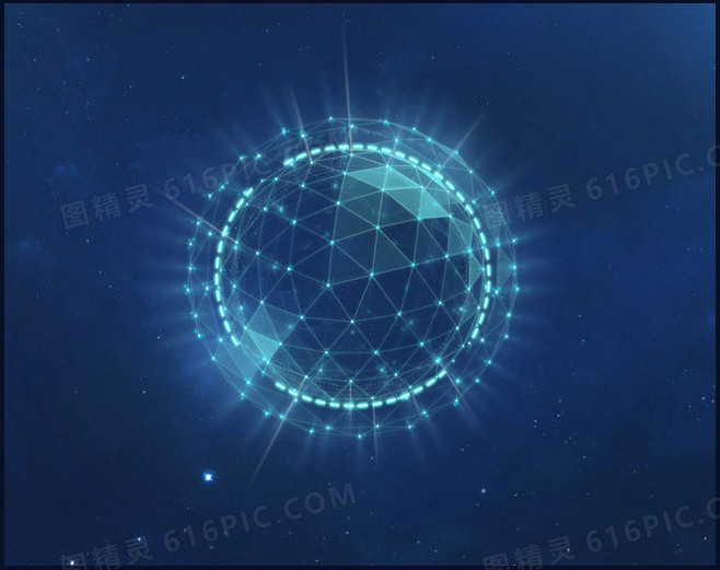 圆形科技背景