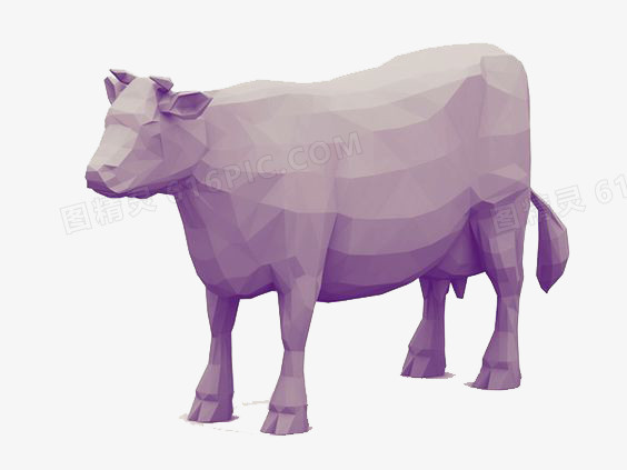 3D打印紫色牛