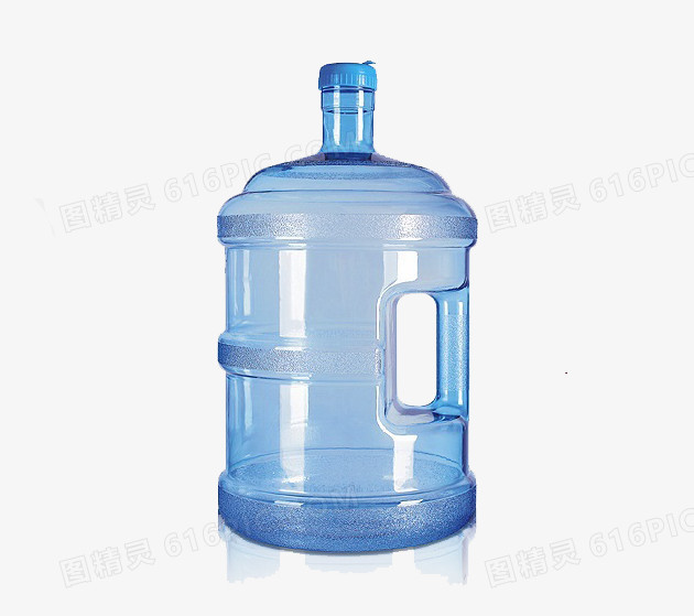 单个桶装水蓝色水桶