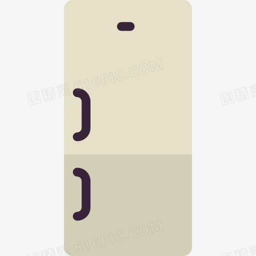 一个双开门冰箱