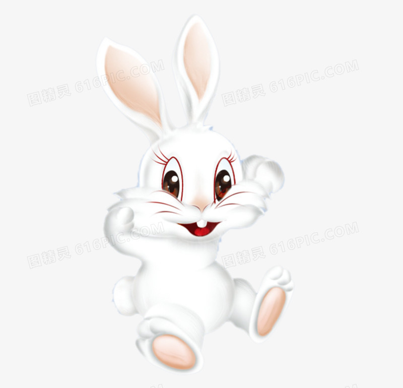 卡通可爱小白兔素材图片免费下载 Png素材 编号1m9i5jrld 图精灵