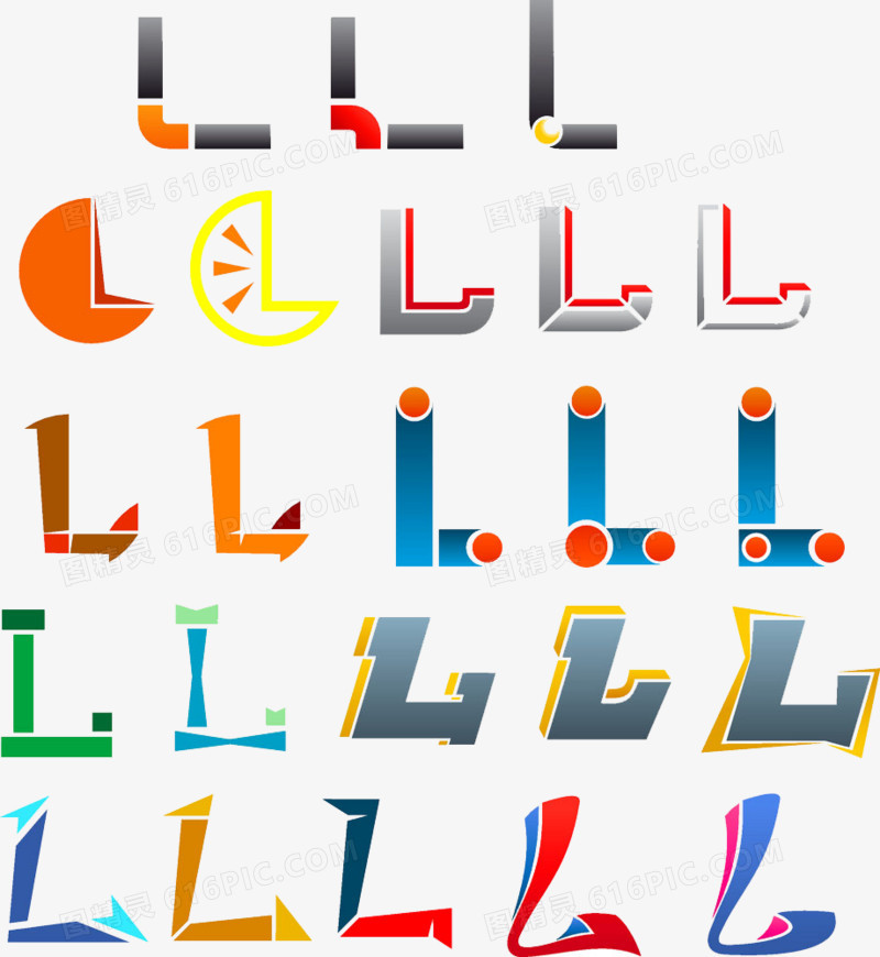 小写英文字母字母图案设计l字母创意艺术英文字母字母设计创意糖果