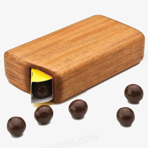 木质盒子里的巧克力