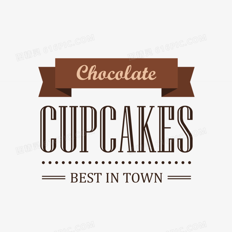 巧克力杯子蛋糕字体