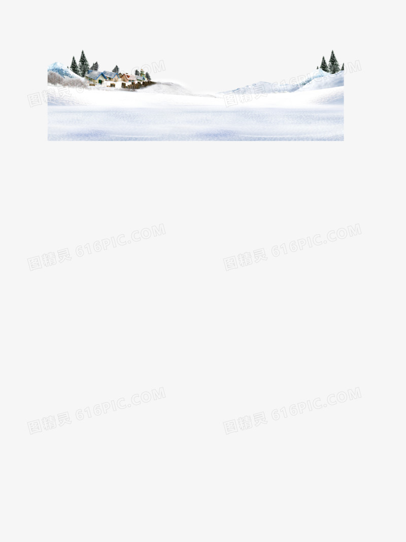 雪景装饰图