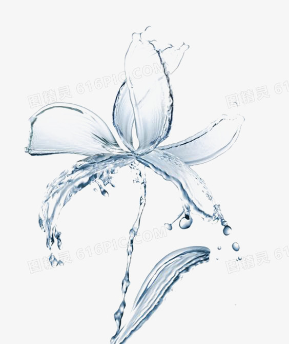手绘水纹蓝色水纹波浪水纹花朵水飞溅pngai百花与水纹摄影pngpng水花