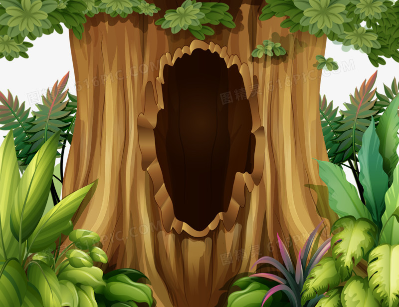 绿色森林树洞大树图精灵为您提供树洞大树免费下载,本设计作品为树洞