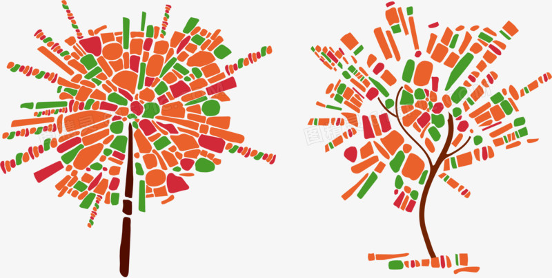 矢量创意树素材