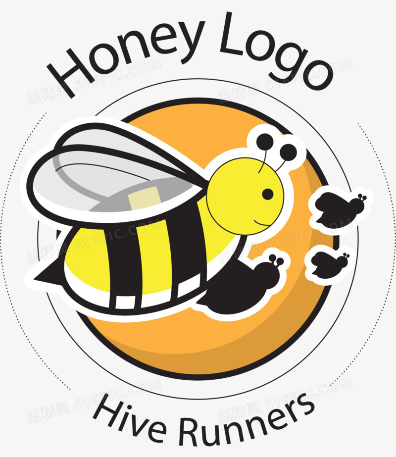 本设计作品为蜜蜂logo,格式为png,尺寸为1455x1677,下载后直接使用