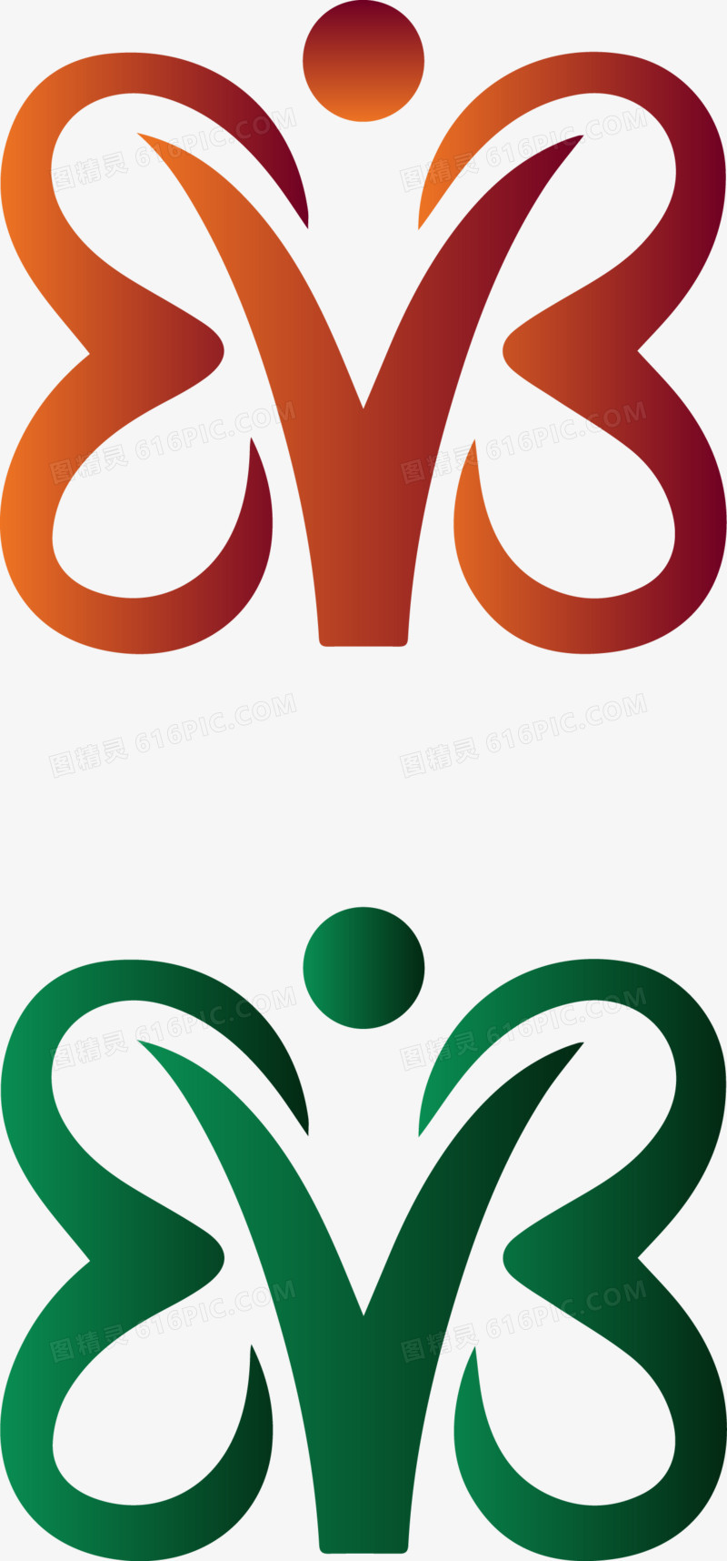 矢量人形logo