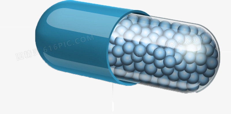 蓝色西药图片