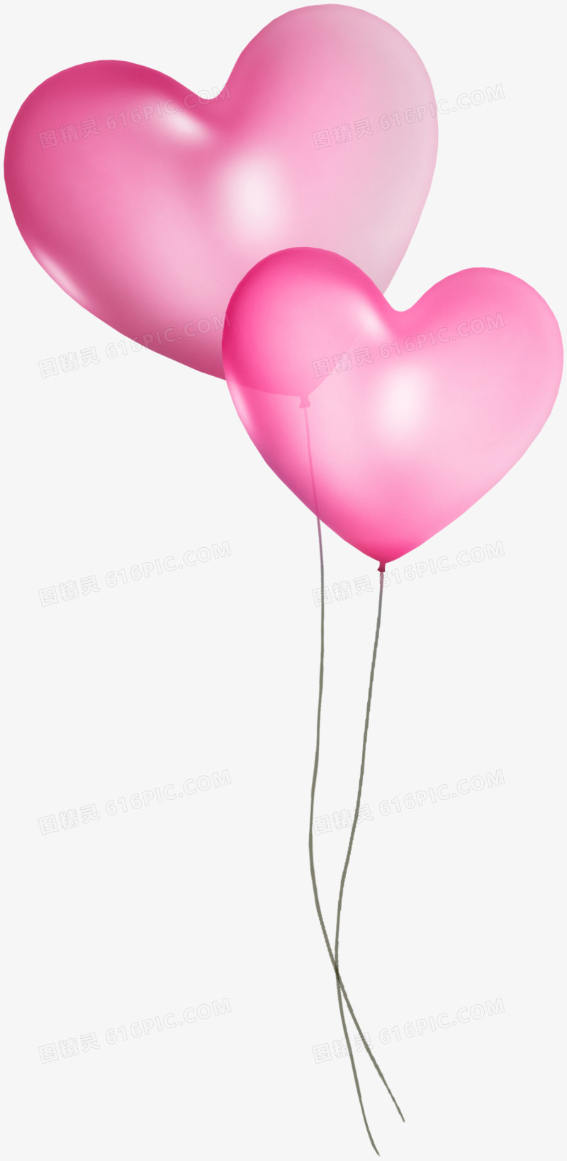 粉色桃心气球