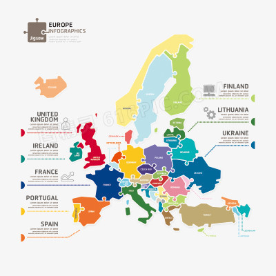 创造性欧洲地图