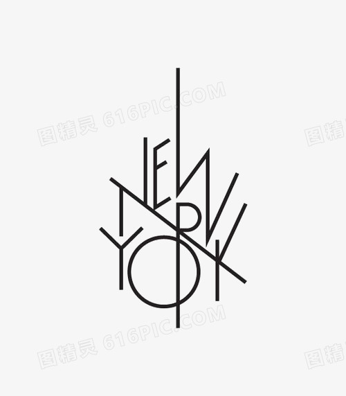 关键词:              通用英文艺术字纽约newyork简约英文