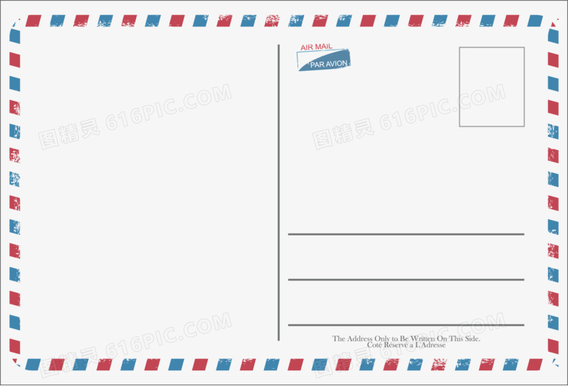 白色简约信封明信片图片免费下载_高清png素材_图精灵