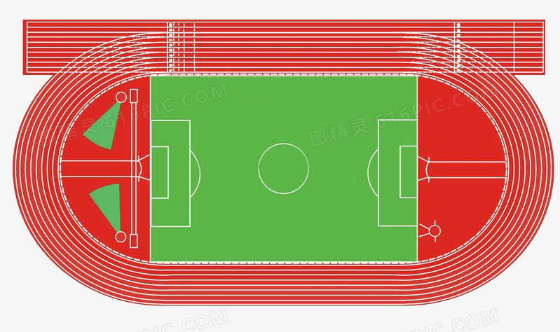 关键词:              足球场操场跑道示意卡通免抠