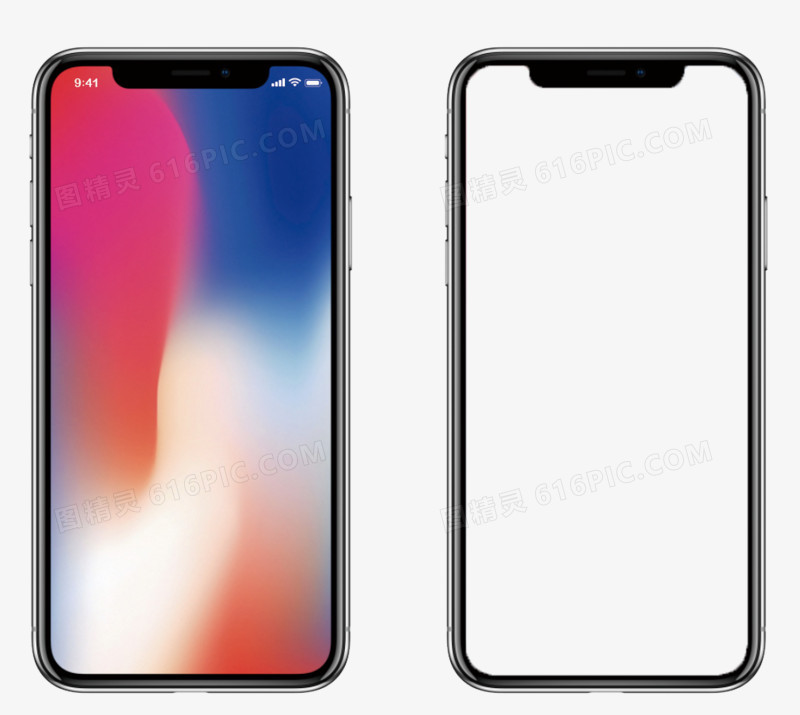 手绘iphonex手机模型图片免费下载_高清png素材_图精灵