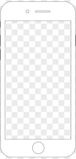 iPhone手机苹果手机简单手绘线条边框
