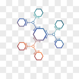 分子六边形素材