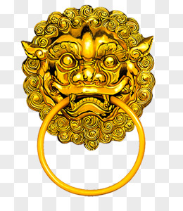 金属狮子头门环