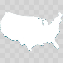 美国地图背景框