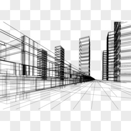 城市建筑线条图
