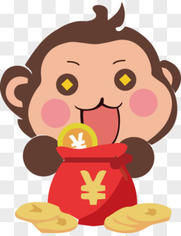 猴子卡通矢量表情