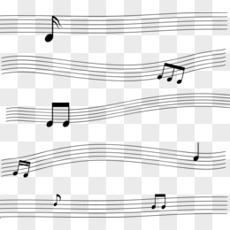 矢量手绘五线谱音乐符号