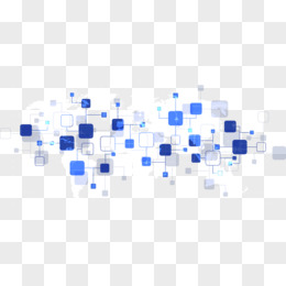 科技蓝色线条方框连接