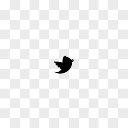 鸟像标志营销网络在线转发SMO社会符号鸣叫鸣叫笨蛋推特黑色48x48图标-免费