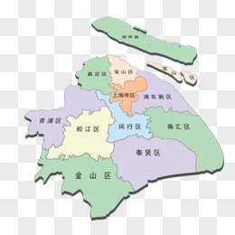 矢量上海市地图