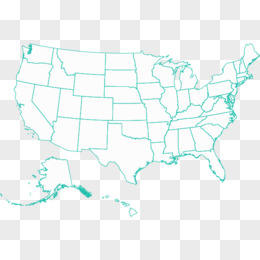 矢量美国地图