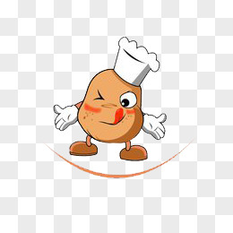 土豆调皮表情厨师