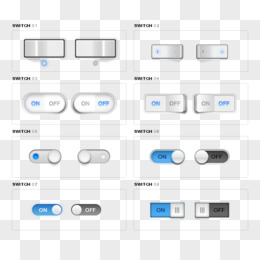 很多开关按钮PSD素材